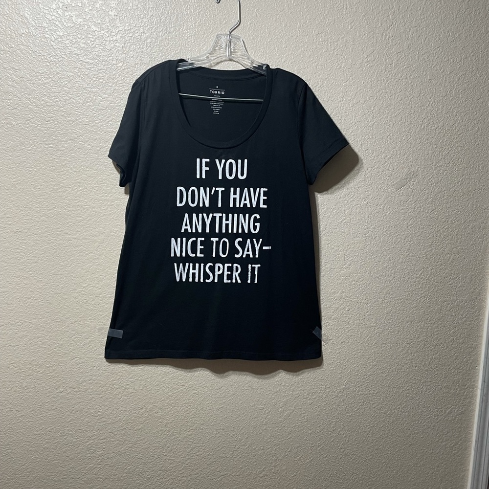 Torrid low neck T-shirt size 0 (medium/large)
